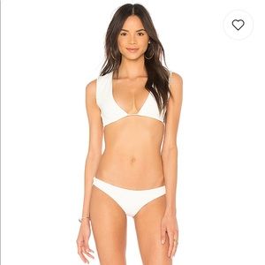 Frankies Bikinis White Shea Top